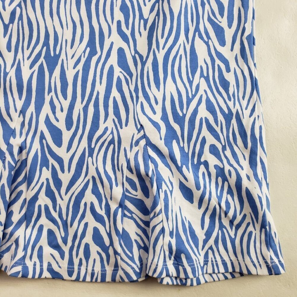 DVF x Target A Line Skirt Womens Large Blue Knit Midi Diane Von Furstenberg NEW - Picture 5 of 14